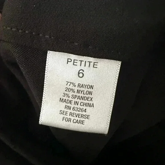 Roz & Ali Black Dress Pants - Picture 4 of 5